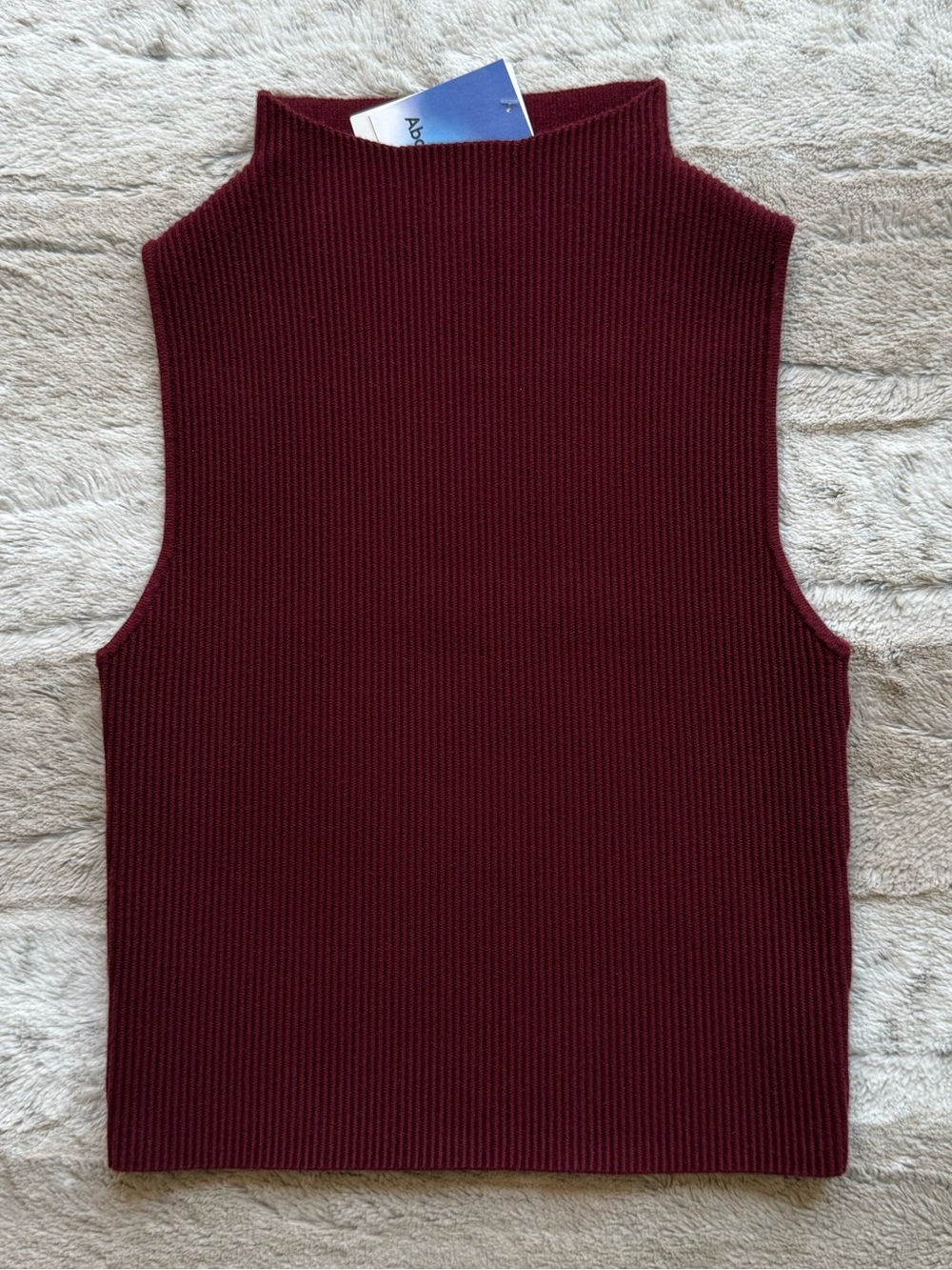 NWT💕Abound Compact Rib Sweater in Red Grape Size M